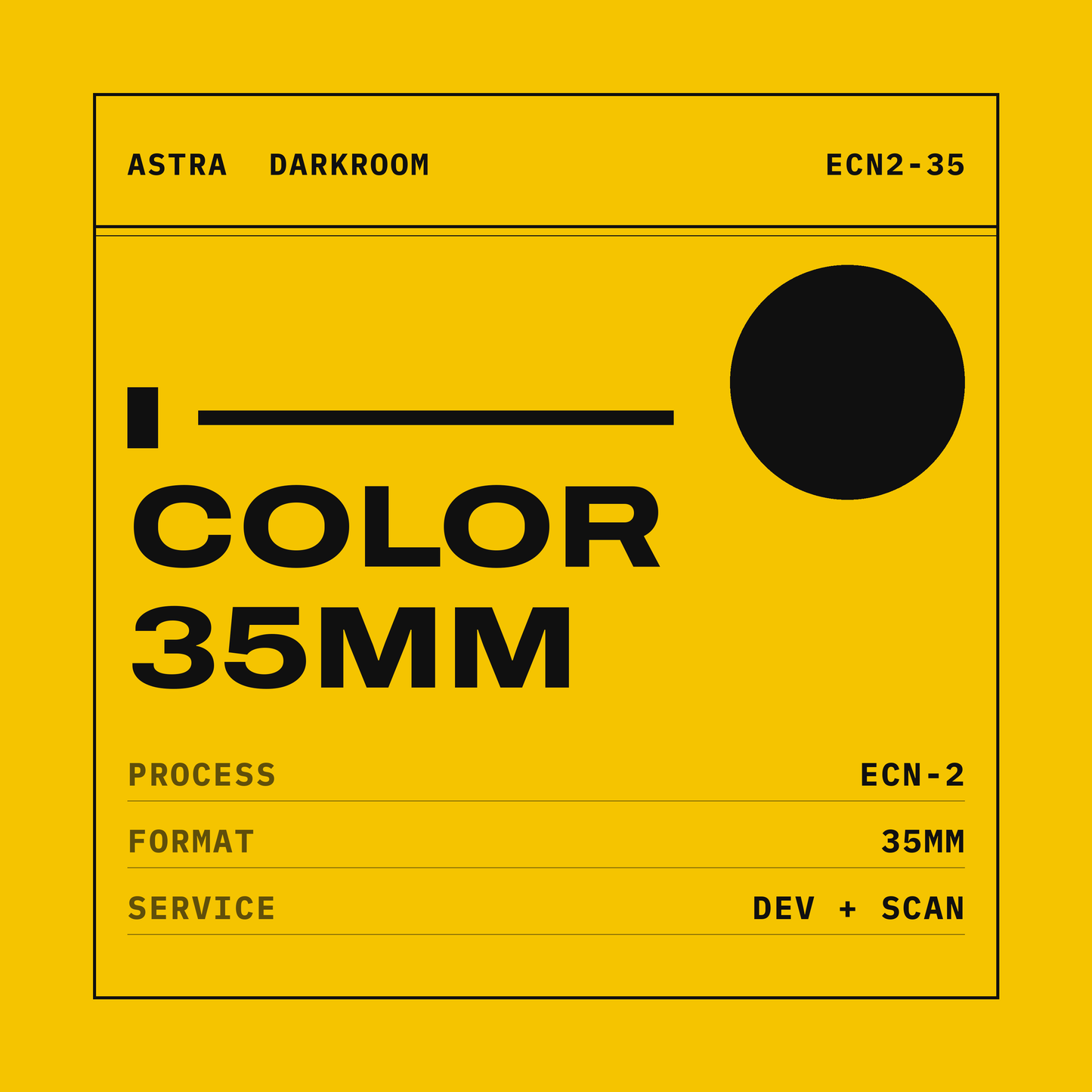 Color Film ECN-2 35mm Development and Scanning