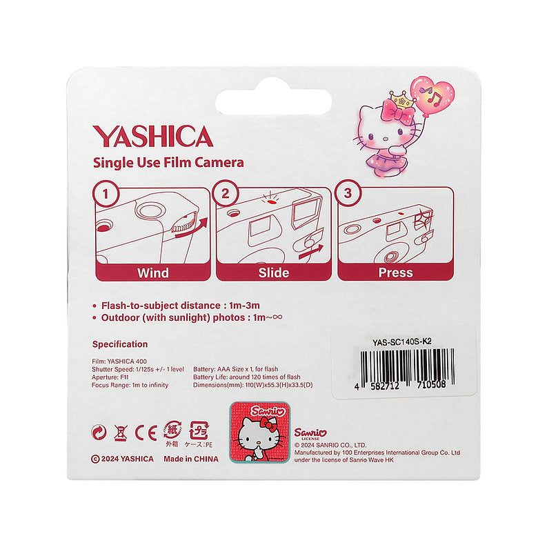 Yashica Single Use Film Camera – Hello Kitty Jewel Land 35mm Astra Store