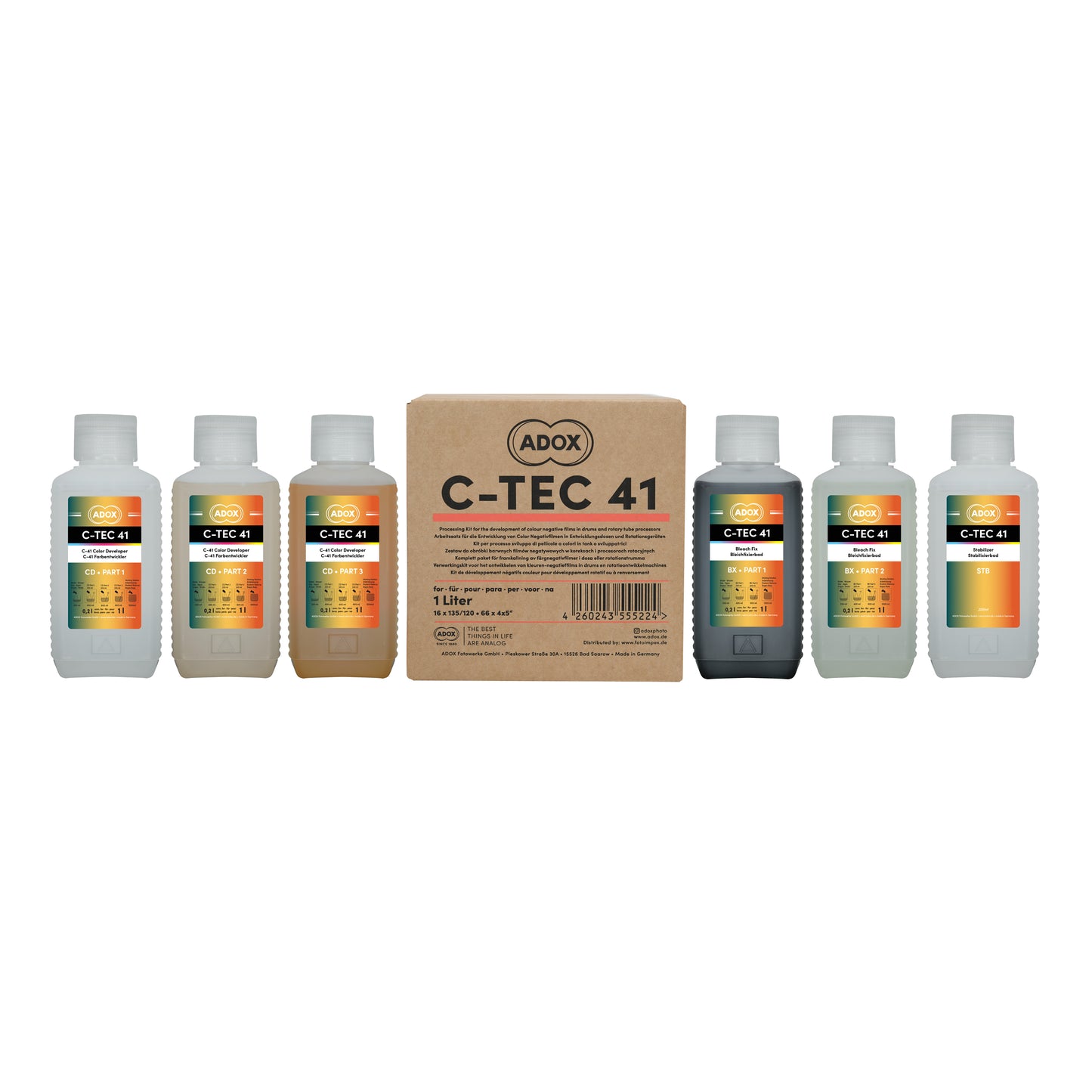 ADOX C-Tec C-41 Rapid Kit 1L (Develops 12 to 16 Films)