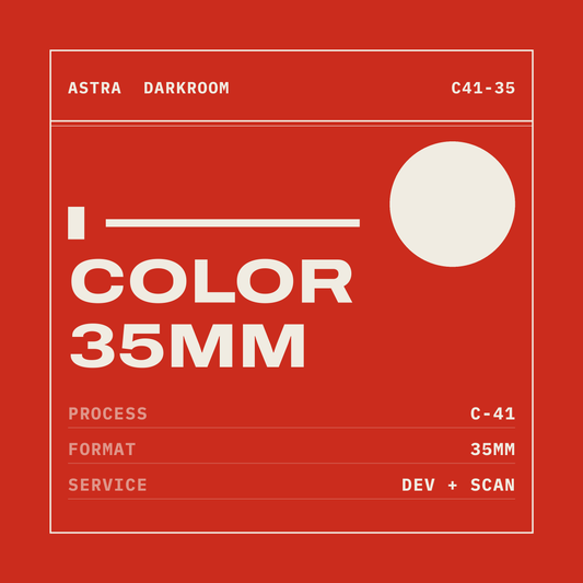 Color Film C-41 35mm Development and Scanning
