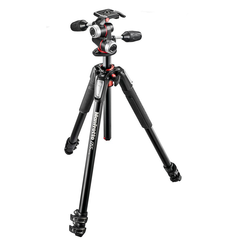 Manfrotto Aluminum Tripod Kit with 3-Way Head Astra Store